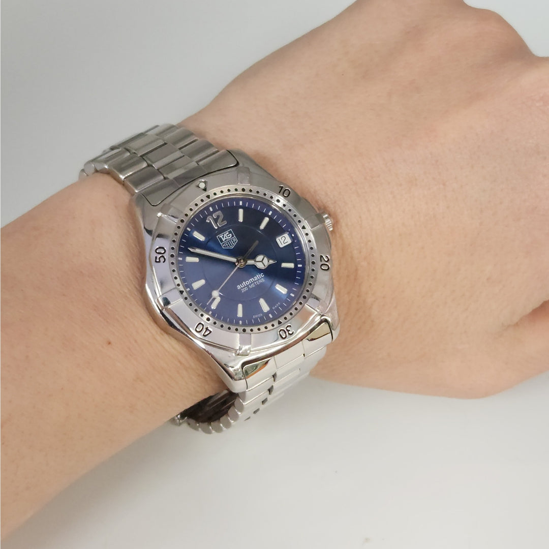 TAG  Heuer 2000 Series Automatic Watch Blue Dial Stainless Steel 200m WK2117