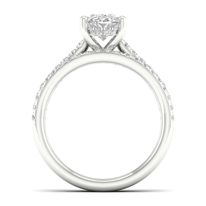 14k White Gold 2.50CT Lab Diamond Bridal Ring Set