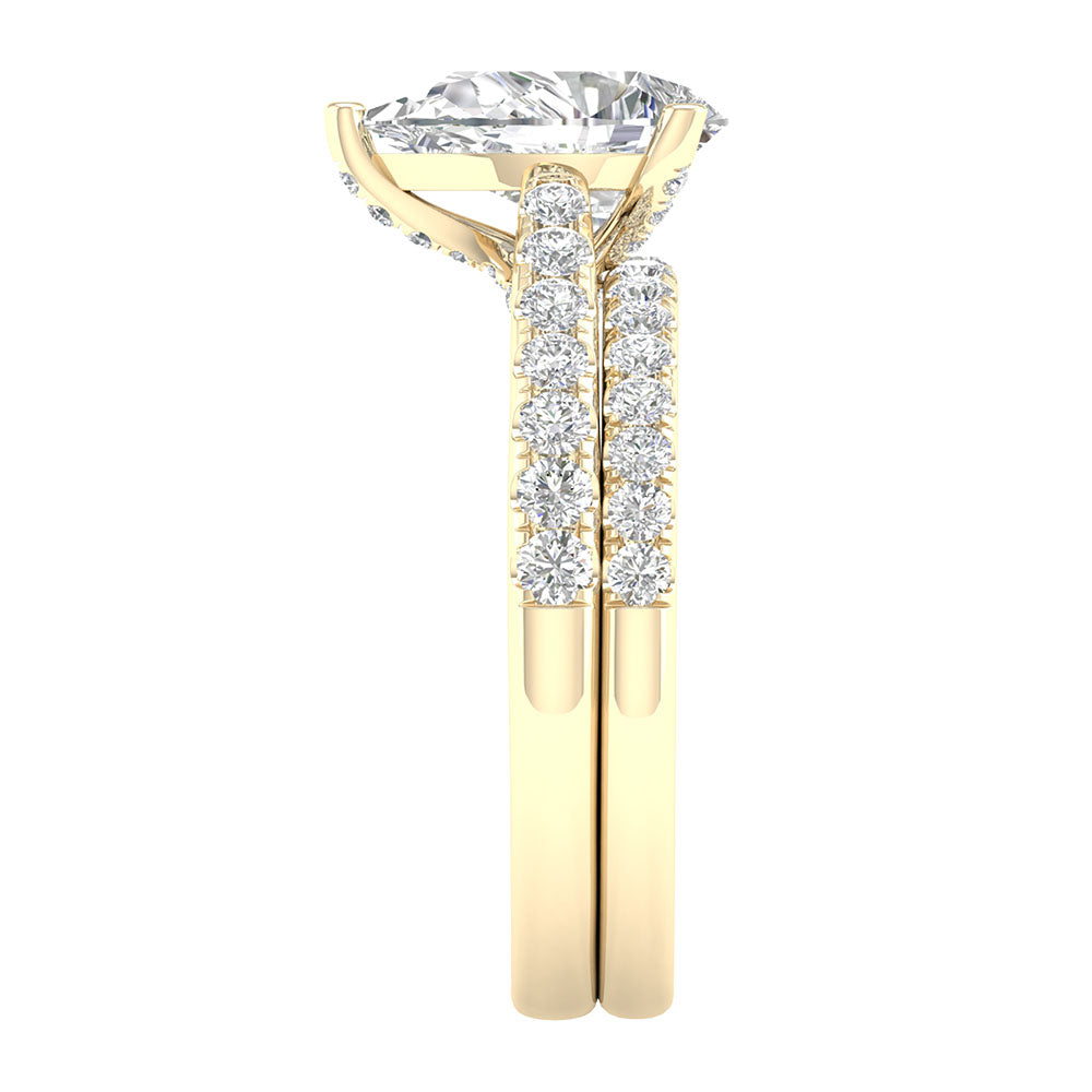 Timeless 14K White Gold Certified Lab Diamond Wedding Set