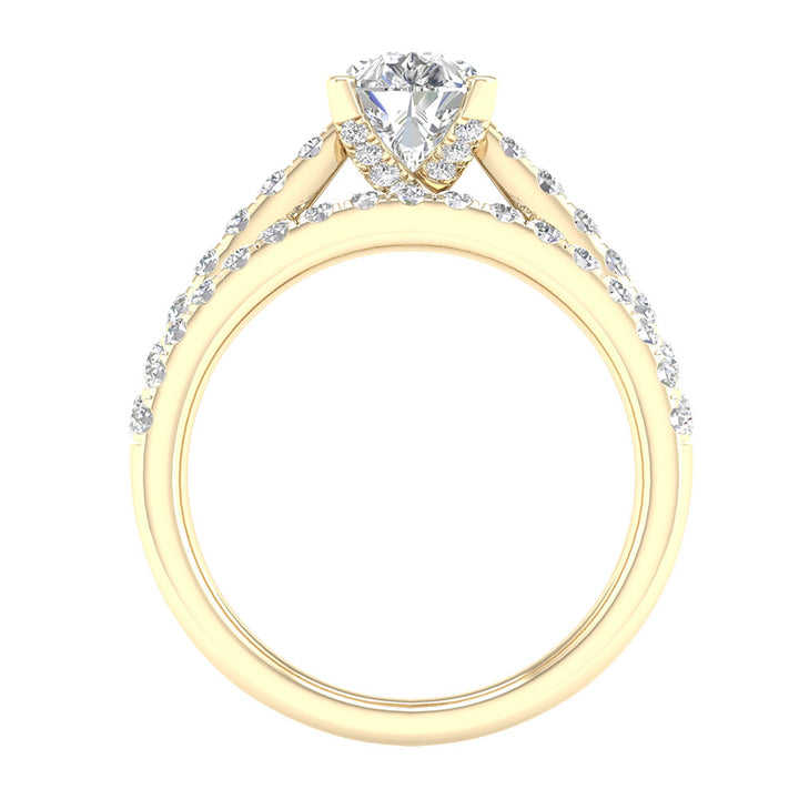 Timeless 14K White Gold Certified Lab Diamond Wedding Set