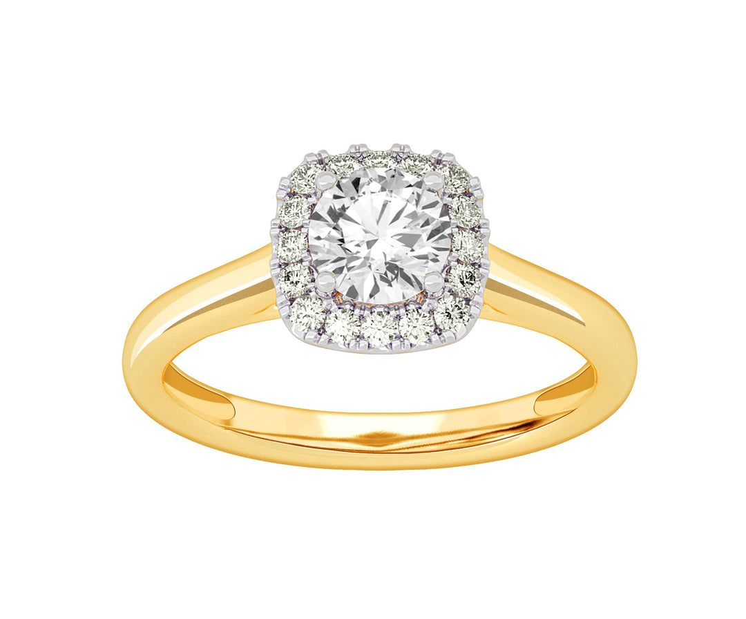 Brilliant 14k White Gold 1CT Lab Grown Diamond Ring