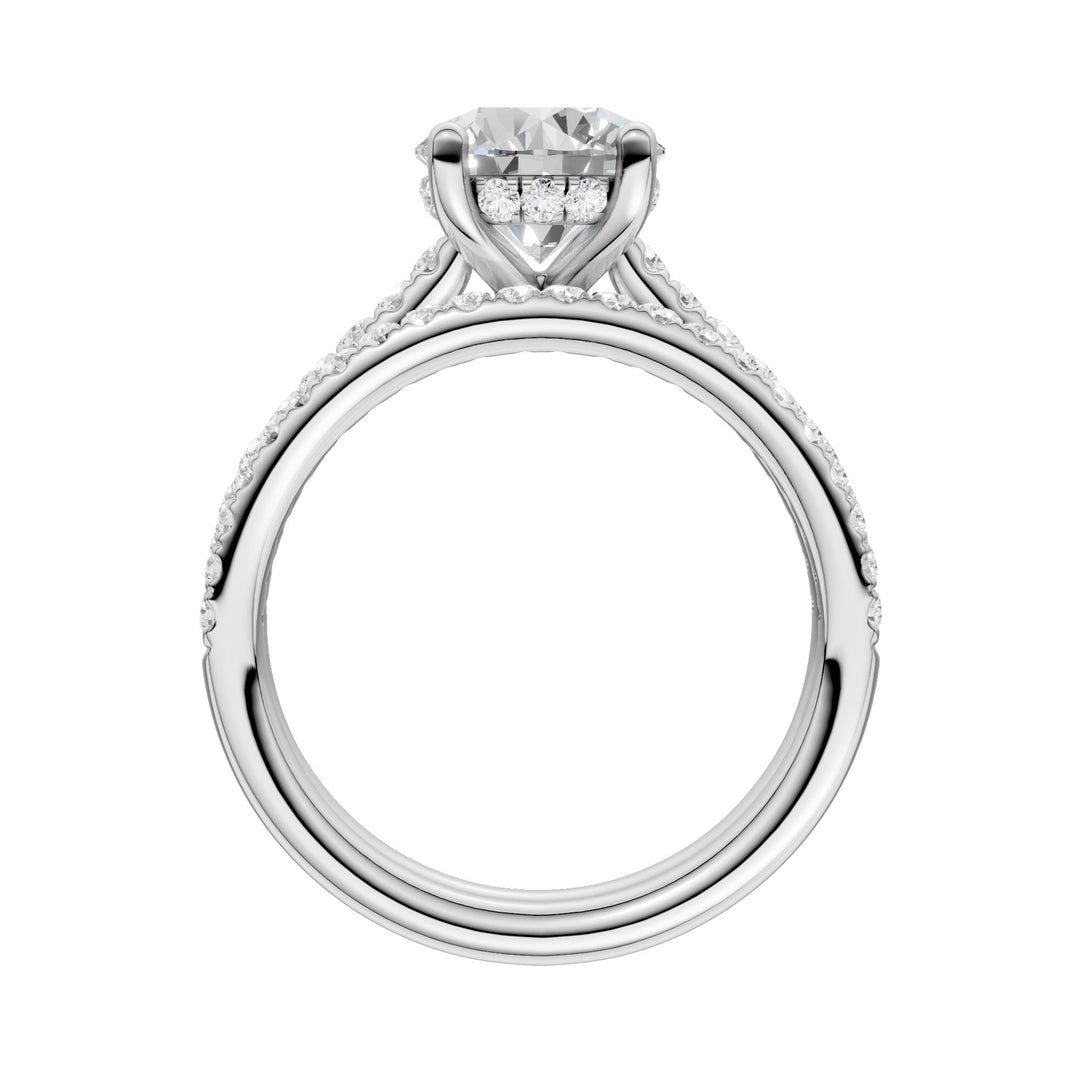 14k White Gold 2.50CT Lab Diamond Bridal Ring Set