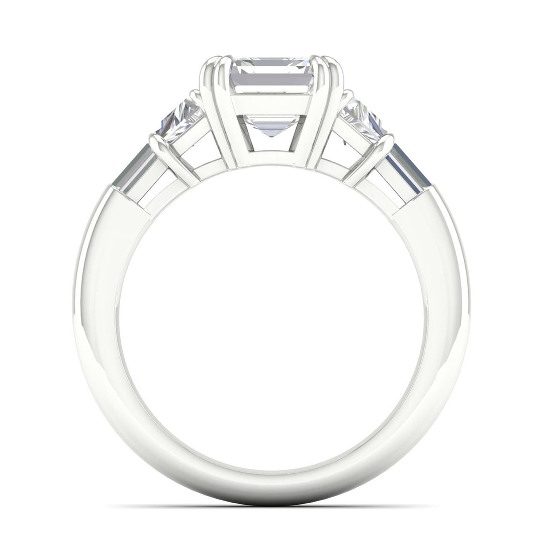 Brilliant 14K White Gold Lab Grown Diamond Engagement Ring