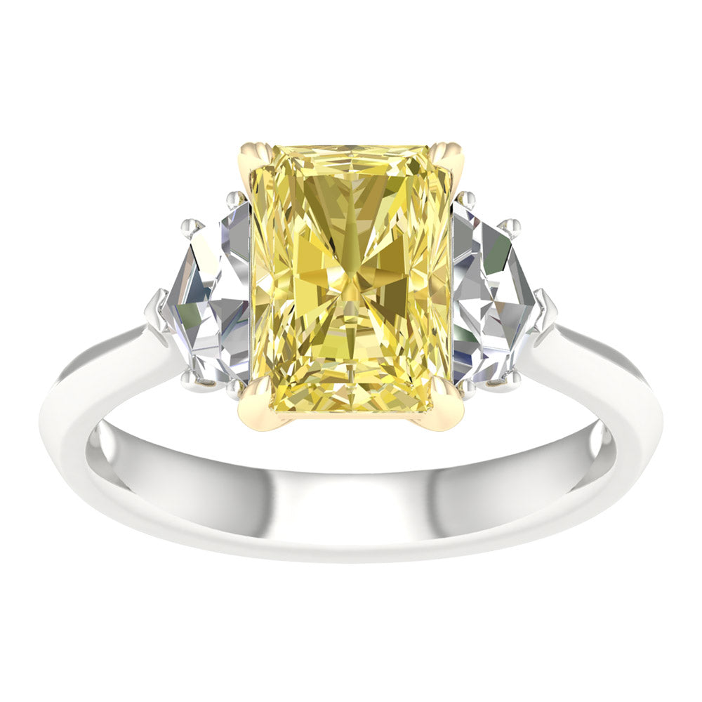 Brilliant 14K White Gold 2.91CT Lab Grown Diamond Ring