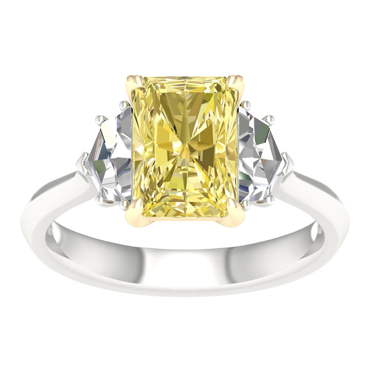 Brilliant 14K White Gold 2.91CT Lab Grown Diamond Ring