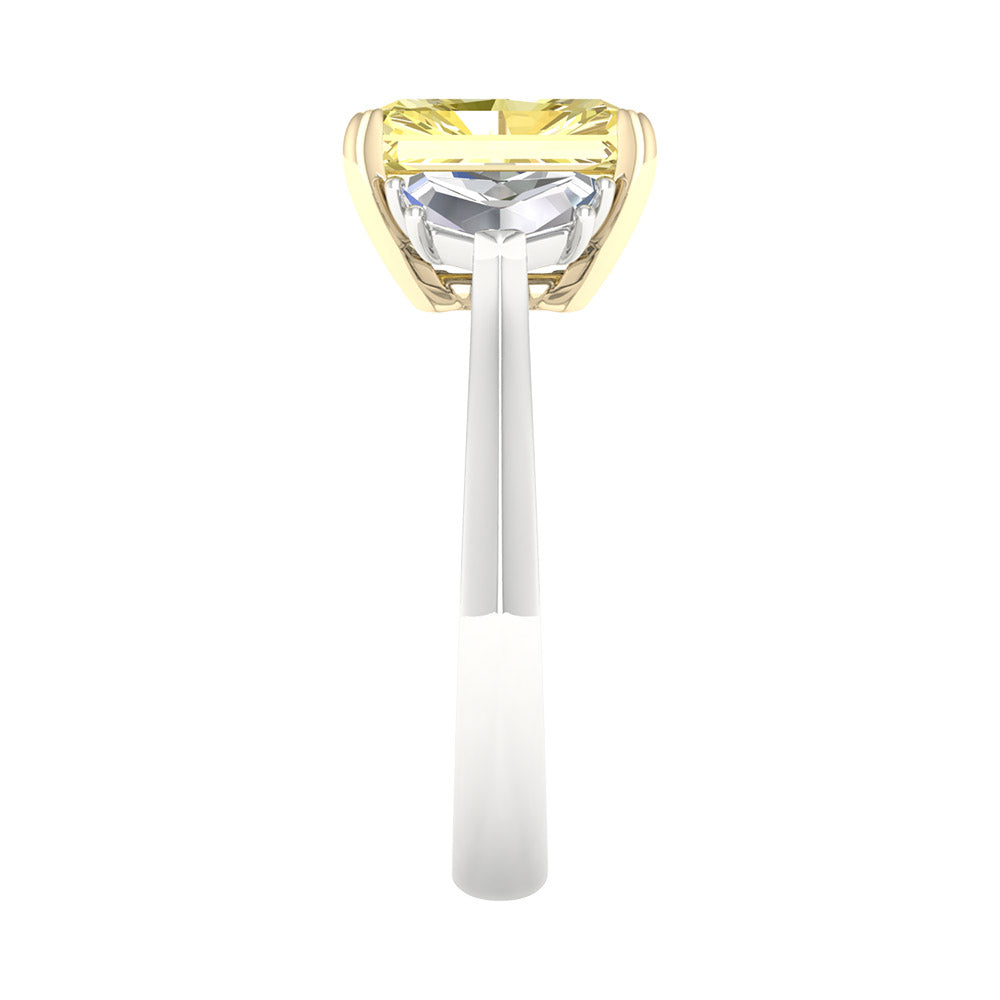 Brilliant 14K White Gold 2.91CT Lab Grown Diamond Ring