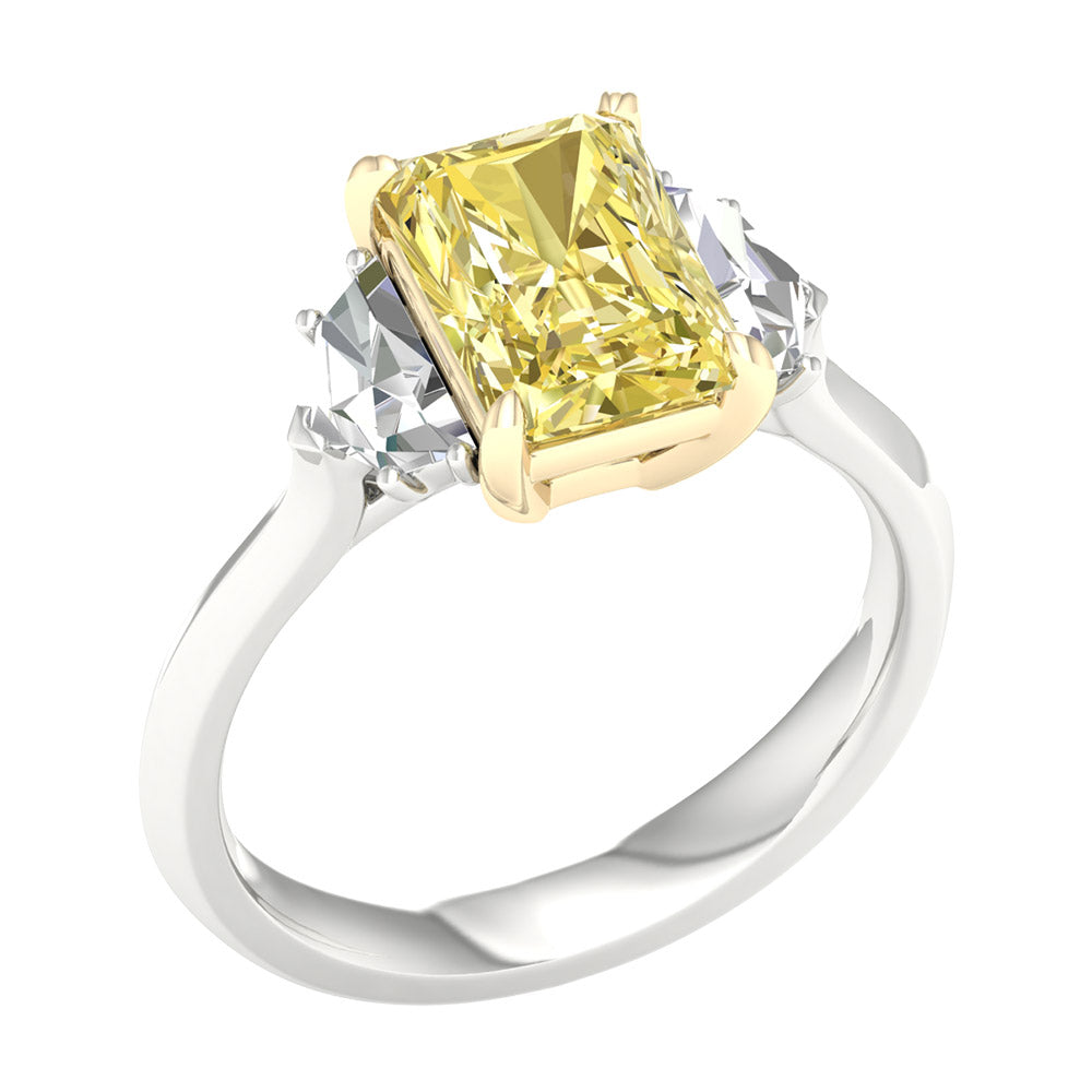 Brilliant 14K White Gold 2.91CT Lab Grown Diamond Ring