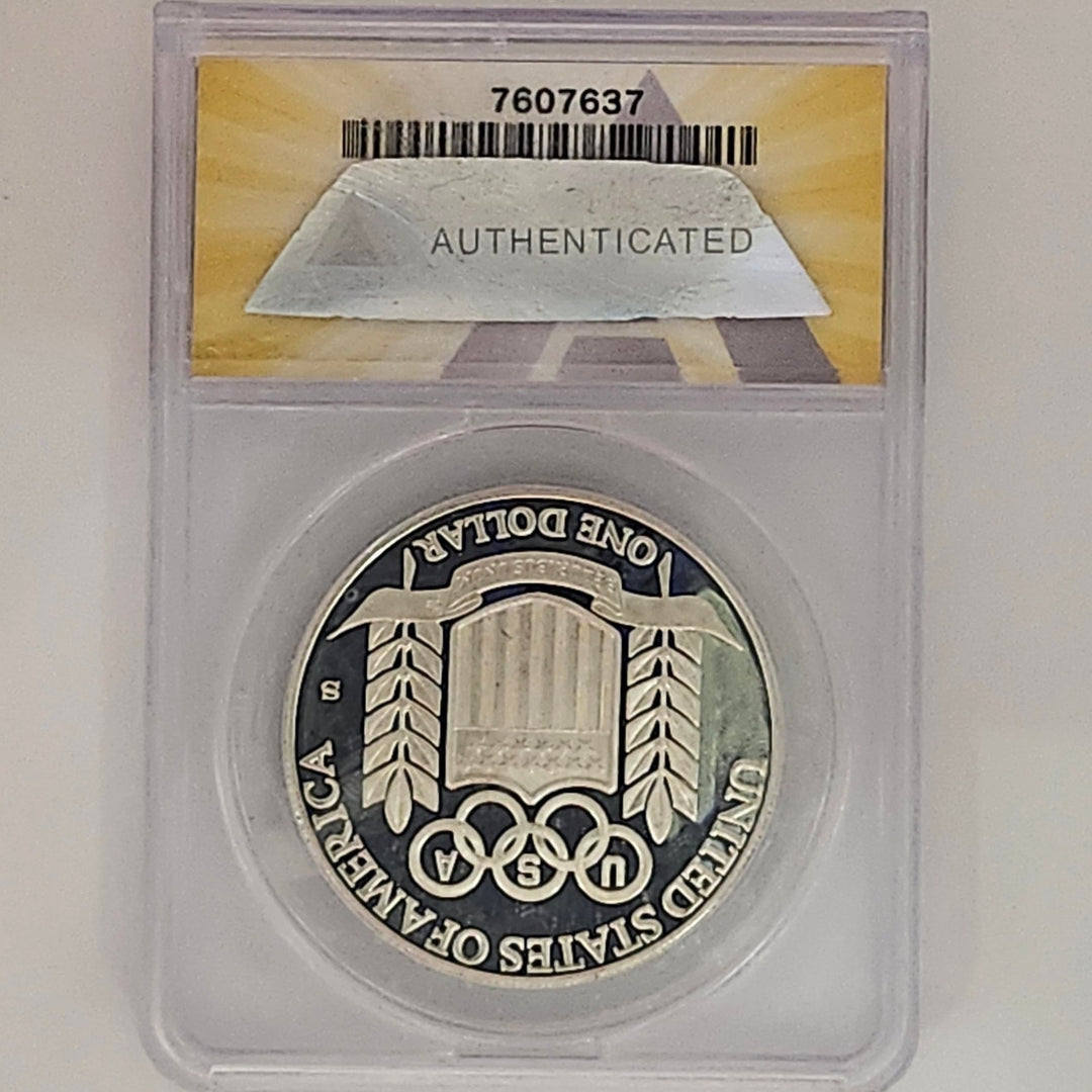1992-S US Olympic Baseball Commemorative Silver Dollar ANACS PF68 DCAM Proof