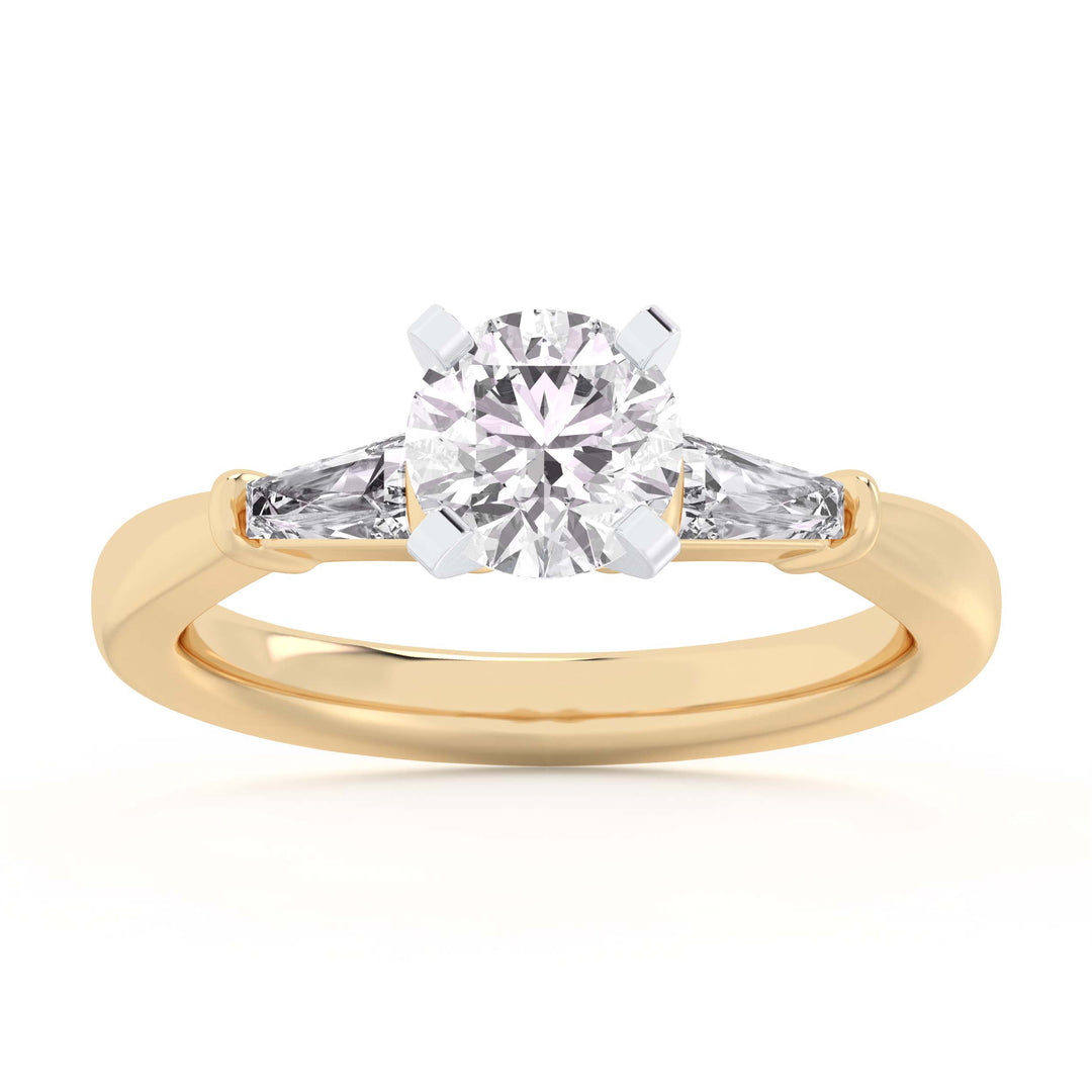 14k Yellow Gold 1.42CT Lab Grown Diamond Engagement Ring