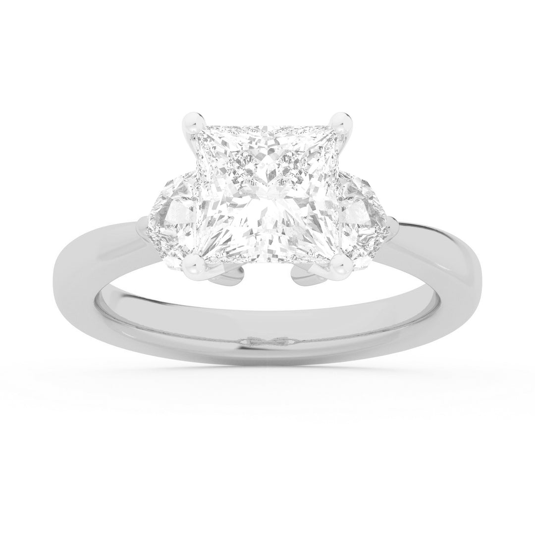 Brilliant 14K White Gold 1.31CT Lab Grown Diamond Ring