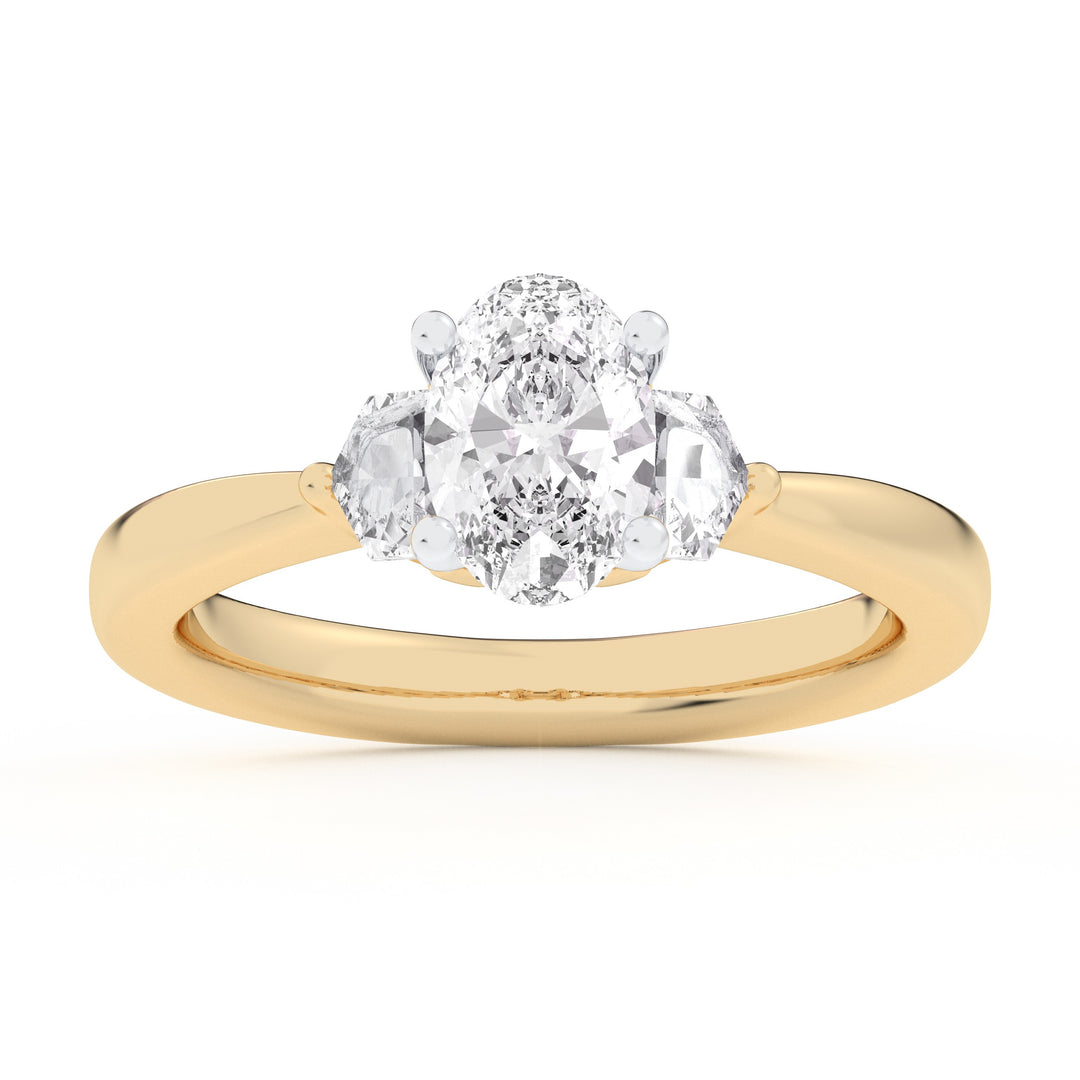 14K Yellow Gold 1.28CT Certified Lab Diamond Engagement Ring
