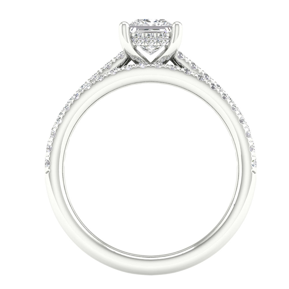 14k White Gold 1.76ct Lab Grown Diamond Bridal Set