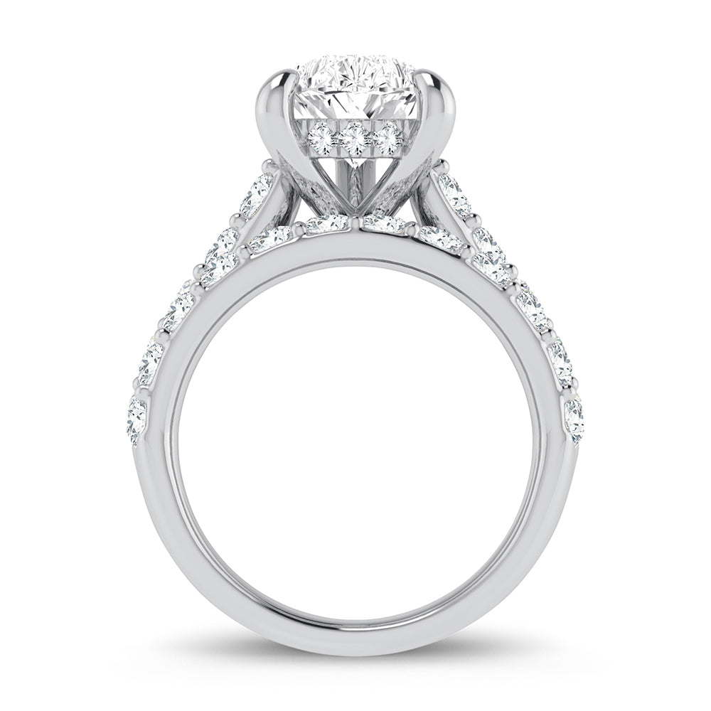 14K White Gold 5CT Certified Lab Diamond Bridal Ring Set
