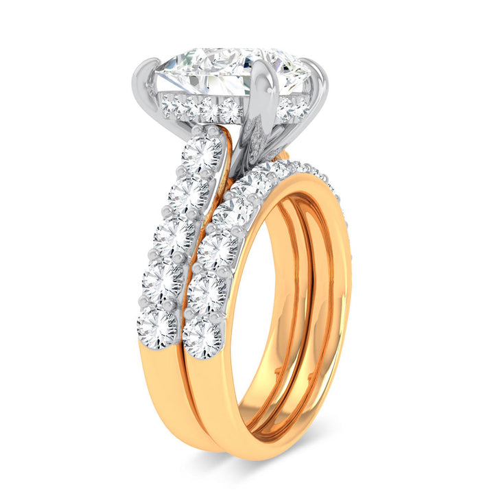 Certified 5CT Lab Diamond Engagement Ring in 14K Gold