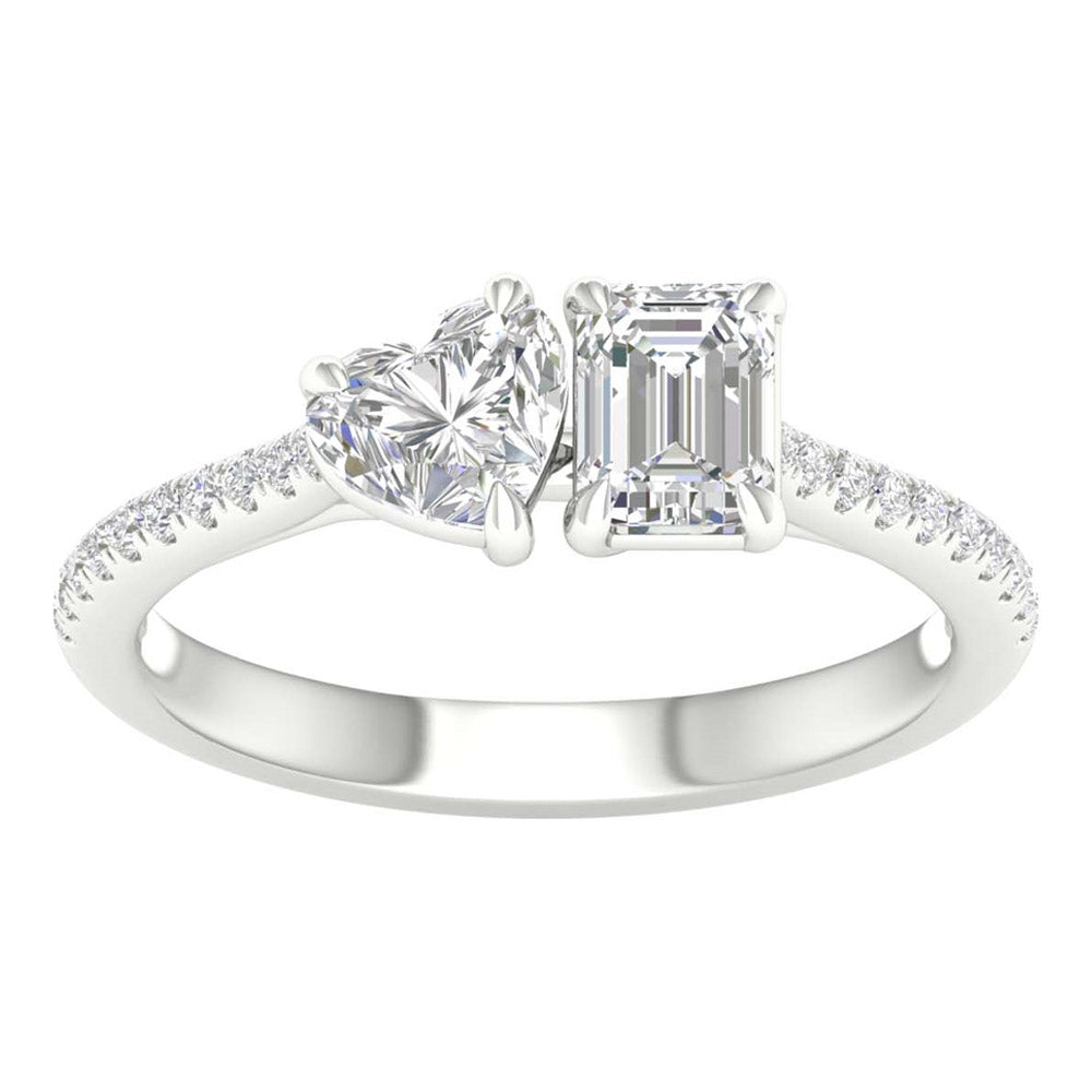 Certified 1.15CT Lab Diamond Engagement Ring in White Gold