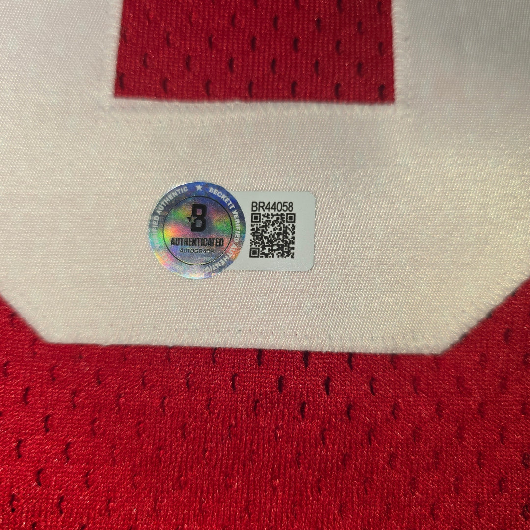 Ken Griffey Jr Signed Cincinnati Reds Majestic Jersey BAS Beckett Auto XL
