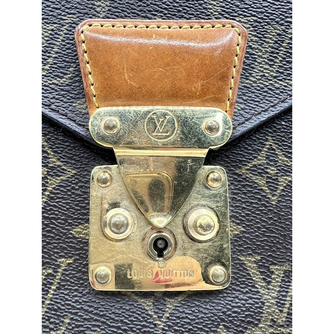 Louis Vuitton Porte-Documents Briefcase/Document Case One Size Brown Canvas