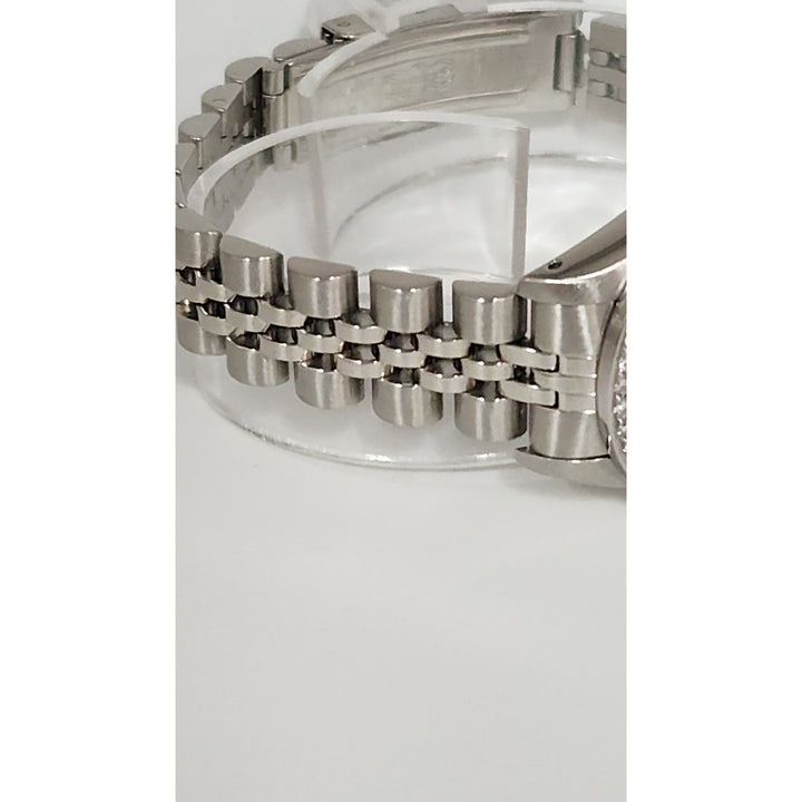 Rolex 26MM Watch Oyster Perpetual Date M:69160 Aftermarket Lab Diamonds Bezel