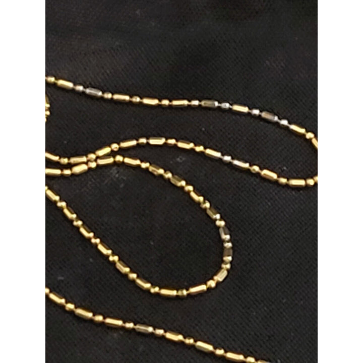 14k Gold Dot Chain Necklace 16in With 1.7g Of Gold