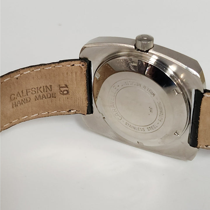 Vintage 1970s Caravelle by Bulova Automatic Day-Date Watch with Original Box