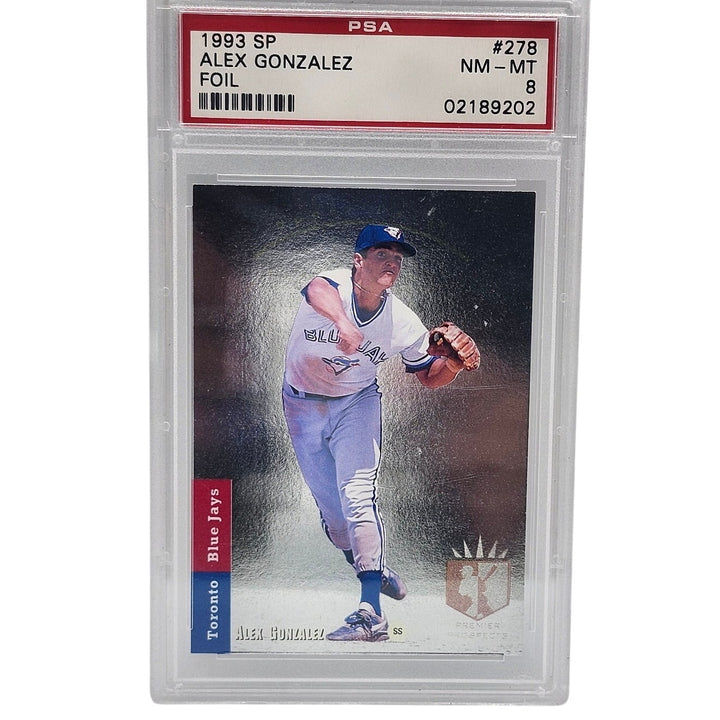 1993 SP Alex Gonzalez Foil Premier Prospects #278 PSA 8 NM-MT Toronto Blue Jays!