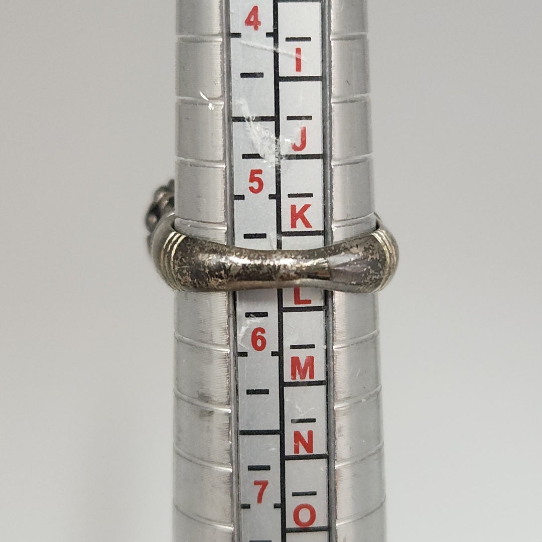 Antique Style Sterling Silver Ring Featuring A Brilliant Natural Golden Citrine