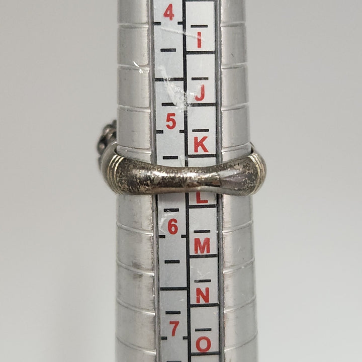 Antique Style Sterling Silver Ring Featuring A Brilliant Natural Golden Citrine