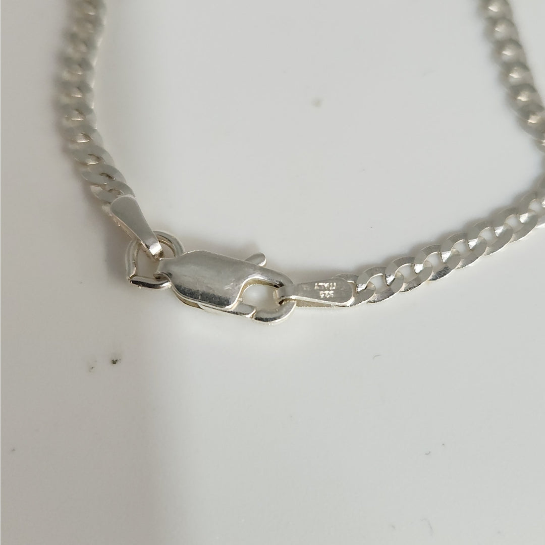 925 Sterling Silver 18"  Cuban chain necklace