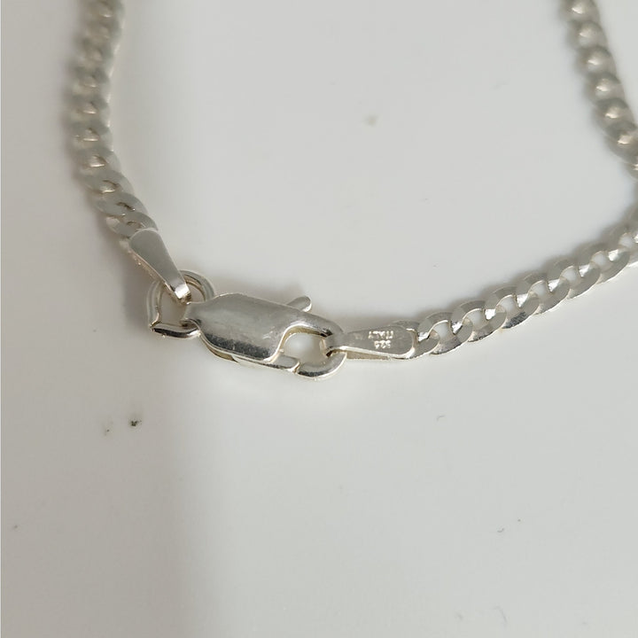 925 Sterling Silver 18"  Cuban chain necklace