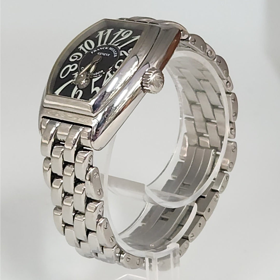 Vintage Franck Muller Conquistador Lady 8005 L O Automatic Stainless Steel Watch w/Box