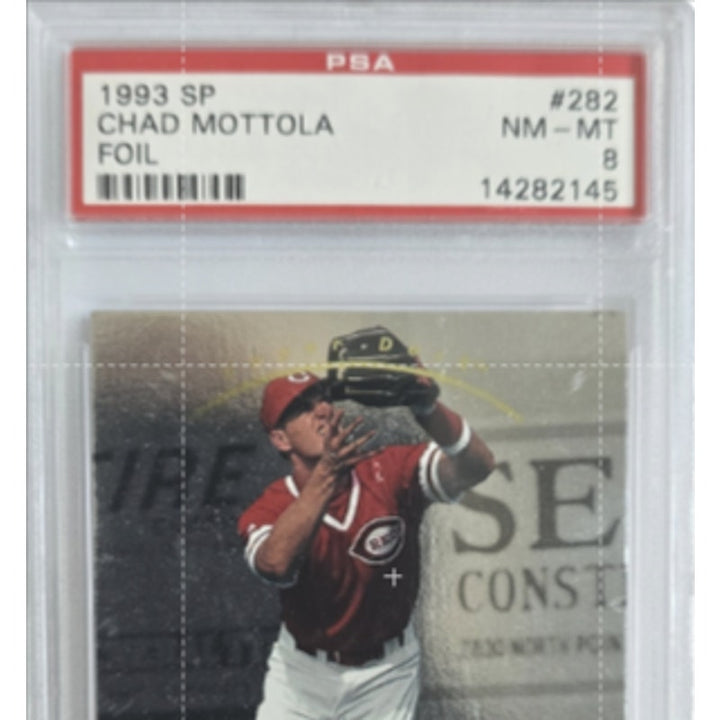1993 SP FOIL CHAD MOTTOLA #282 PSA 8 NM MINT REDS ROOKIE RC