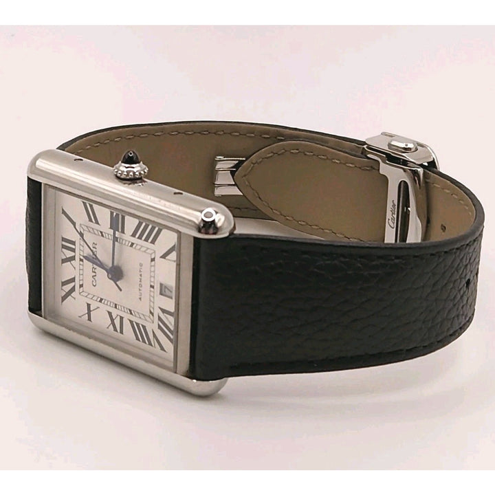 Cartier Tank Automatic Water Resistant 4324 stainless Watch