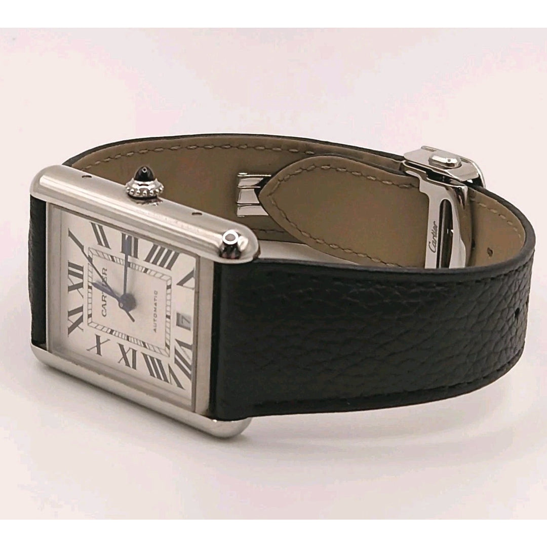 Cartier Tank Automatic Water Resistant 4324 stainless Watch