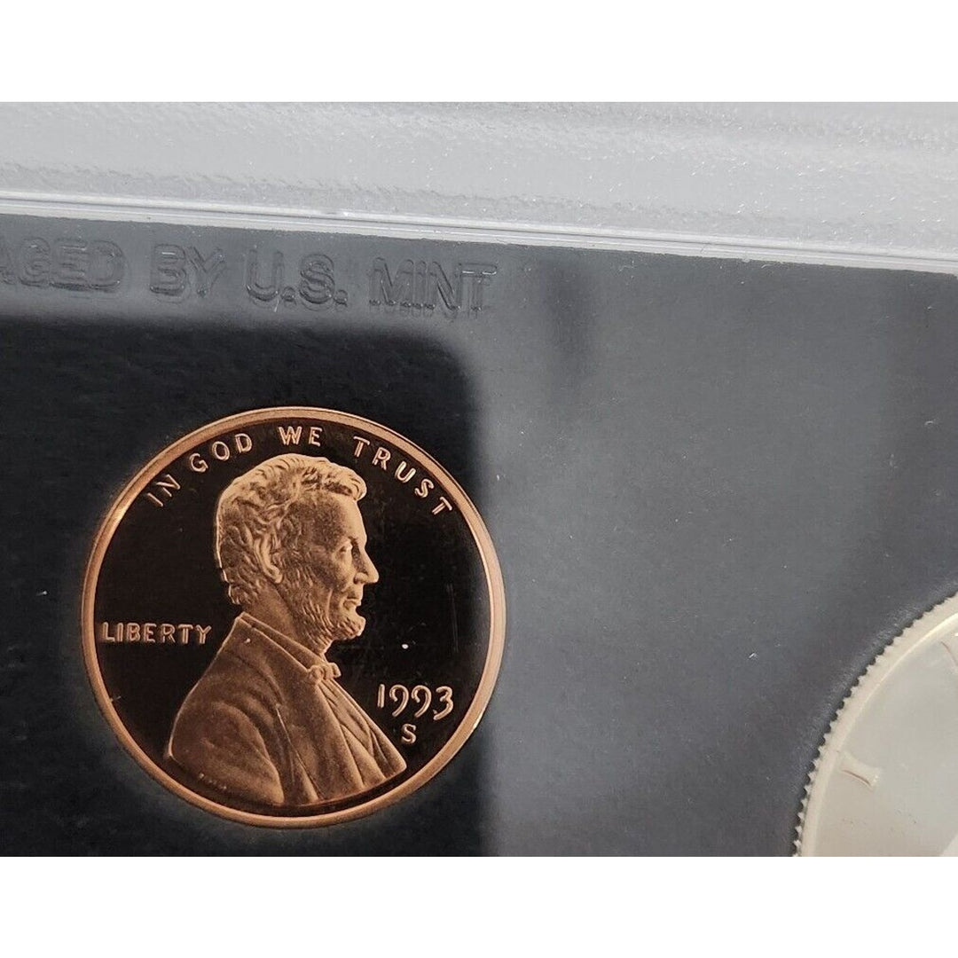 1993 Silver Proof Set United States Mint Original Government Packaging Box Unit