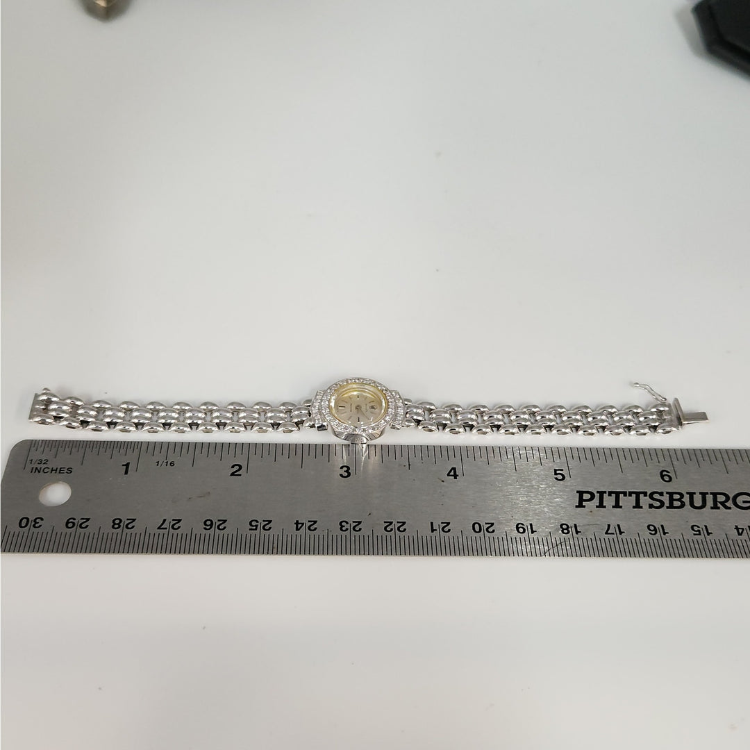 Vintage Rolex Precision 2604-9 18K White Gold Diamond Ladies Watch- Serviced