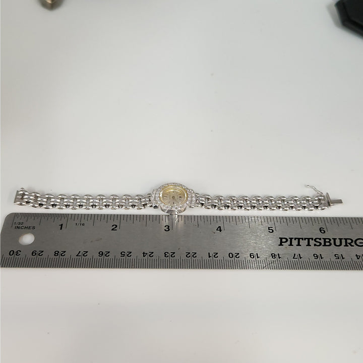 Vintage Rolex Precision 2604-9 18K White Gold Diamond Ladies Watch- Serviced