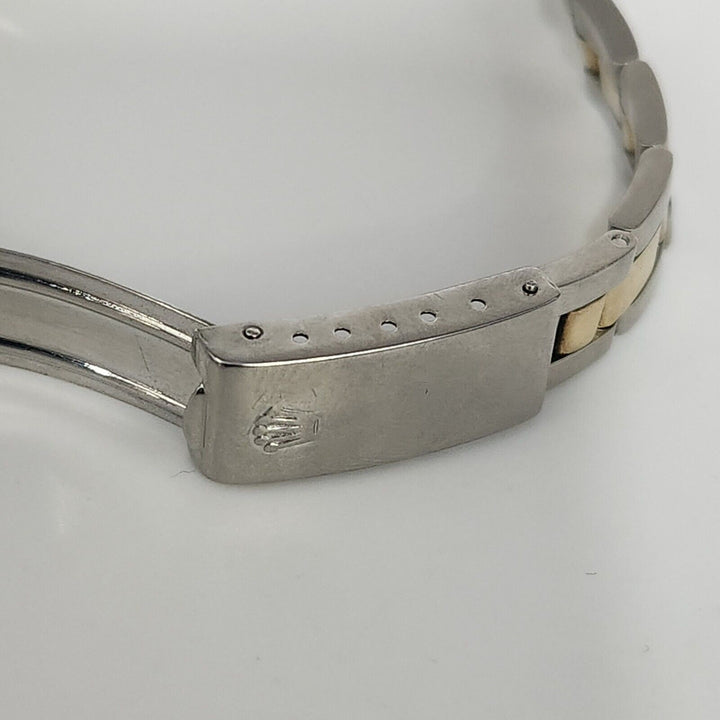 Rolex oyster perpetual 26mm champagne two tone stainless steel, Ref# 6618 1962