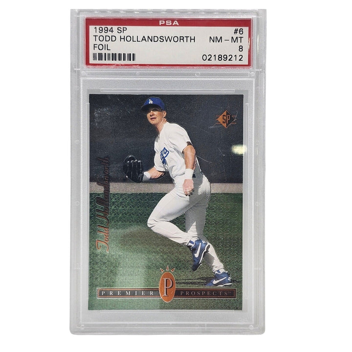 1994 SP Todd Hollandsworth Foil Premier Prospects #6 PSA 8 NM-MT Dodgers Rookie