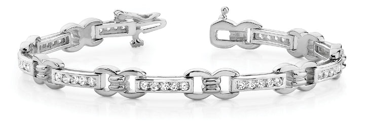 Lab Diamond Tennis Bracelet in Multiple Metals