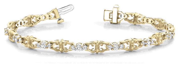 Yellow Gold Lab Diamond Fashion Bracelet
