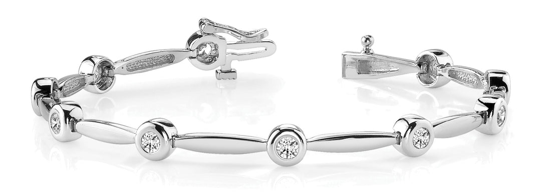 Lab Diamond Round Stone Fashion Bracelet