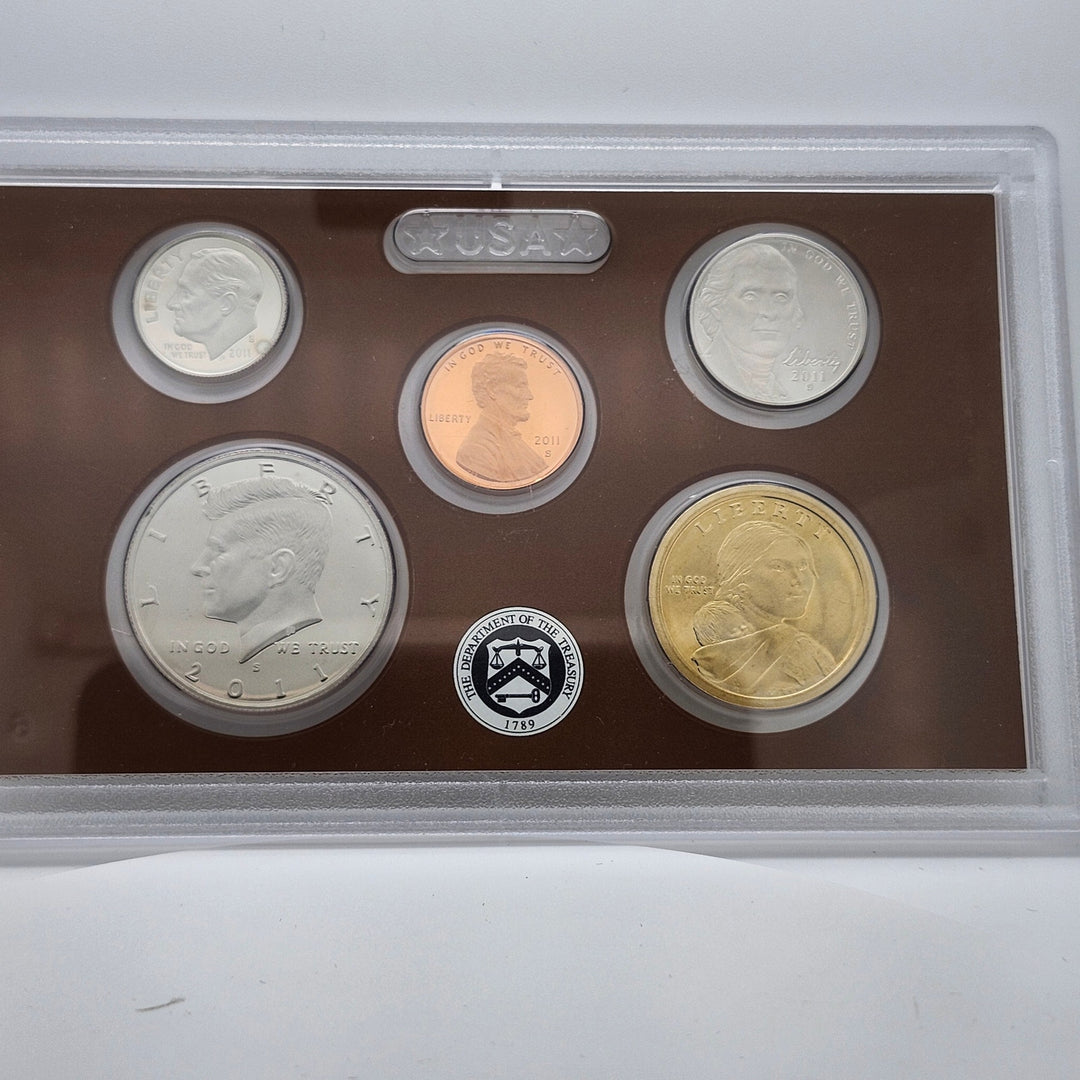 2011-S United States Mint Proof Set 14-Coin Original Packaging OGP COA Black Box