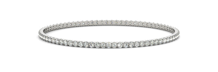Lab Diamond Multi-Stone Gold Bangle