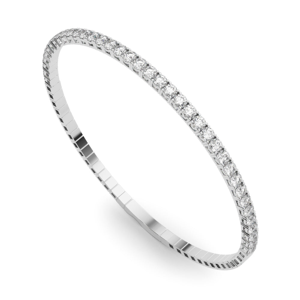 Multi-Diamond Flex Bangle Bracelet
