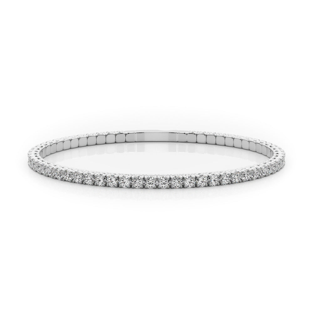 Lab Diamond Flexible Eternity Bangle