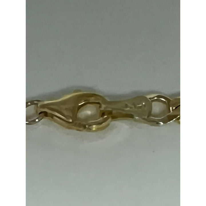 14k Gold Heavy Figaro Chain Necklace, 22in , 19.6g