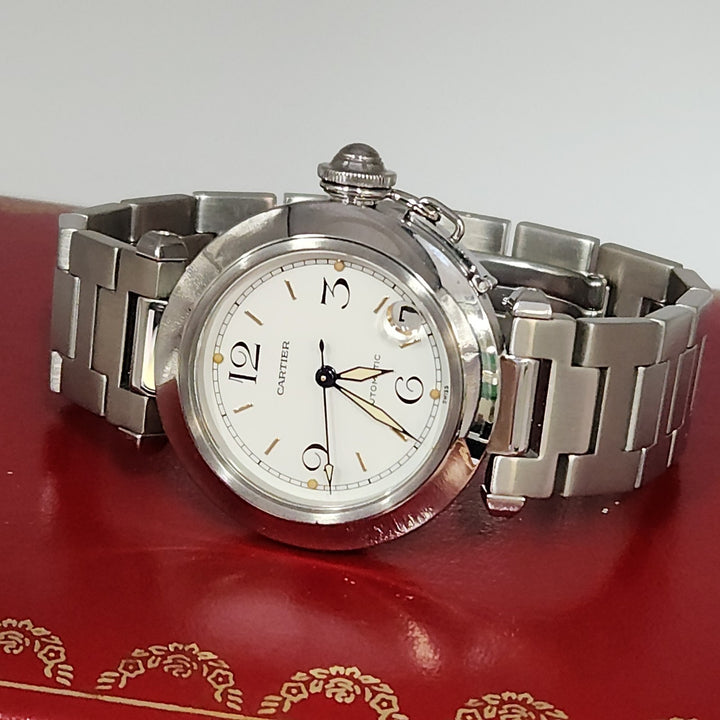 Cartier Pasha 2324 Automatic Stainless Steel Men Watch