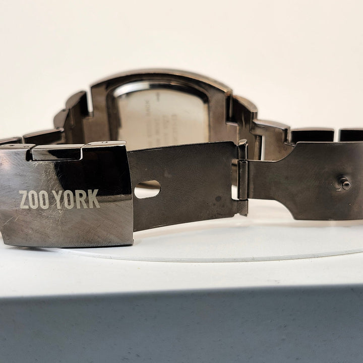 Zoo York Men's Gunmetal Quartz Watch ZY1253/C311-13 Black Dial Tonneau
