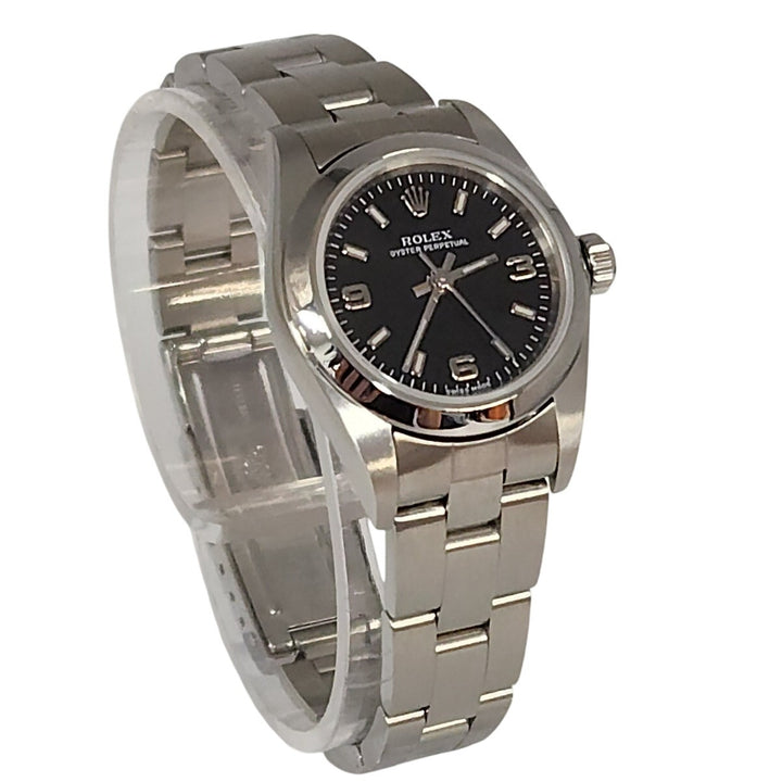 Rolex Oyster Perpetual Stainless steel with black explorer Dial, Model: 76080