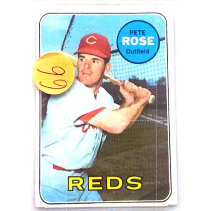 1969 Topps #120 Pete Rose VG-3 Graded by PSA